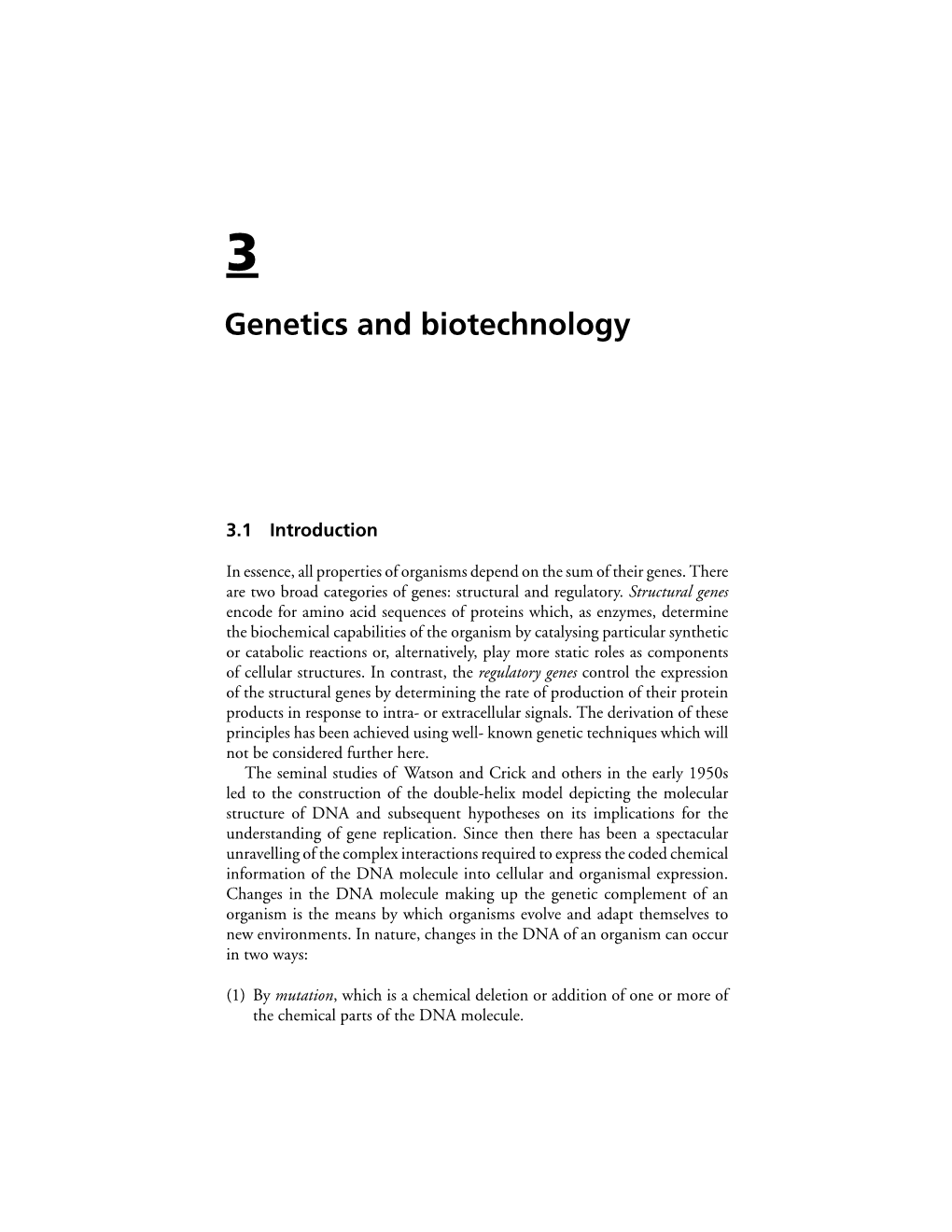 Genetics and Biotechnology