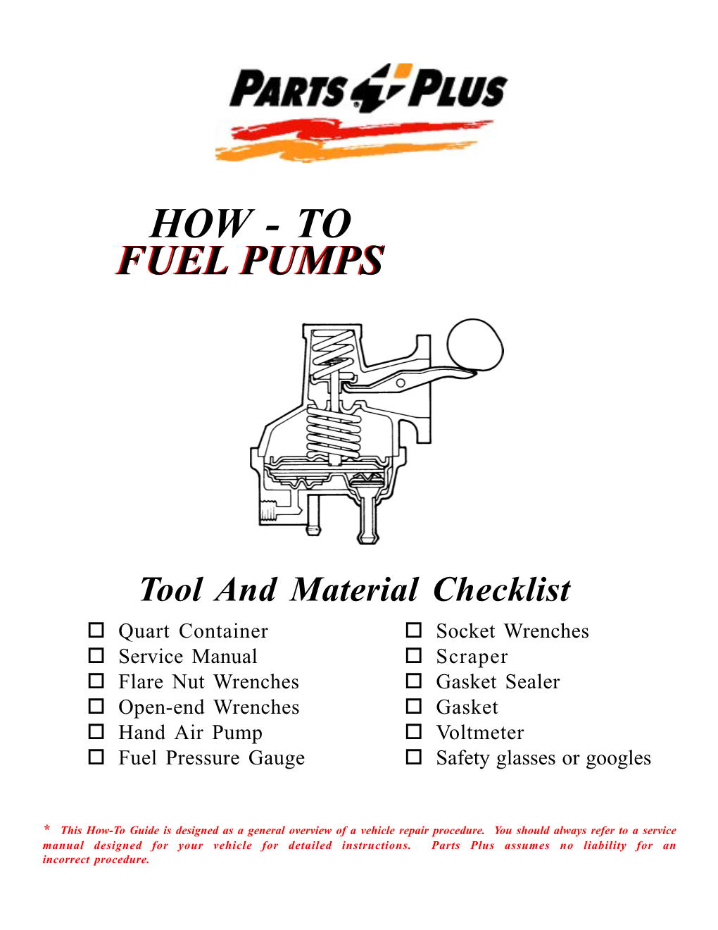 How - to Fuelfuel Pumpspumps