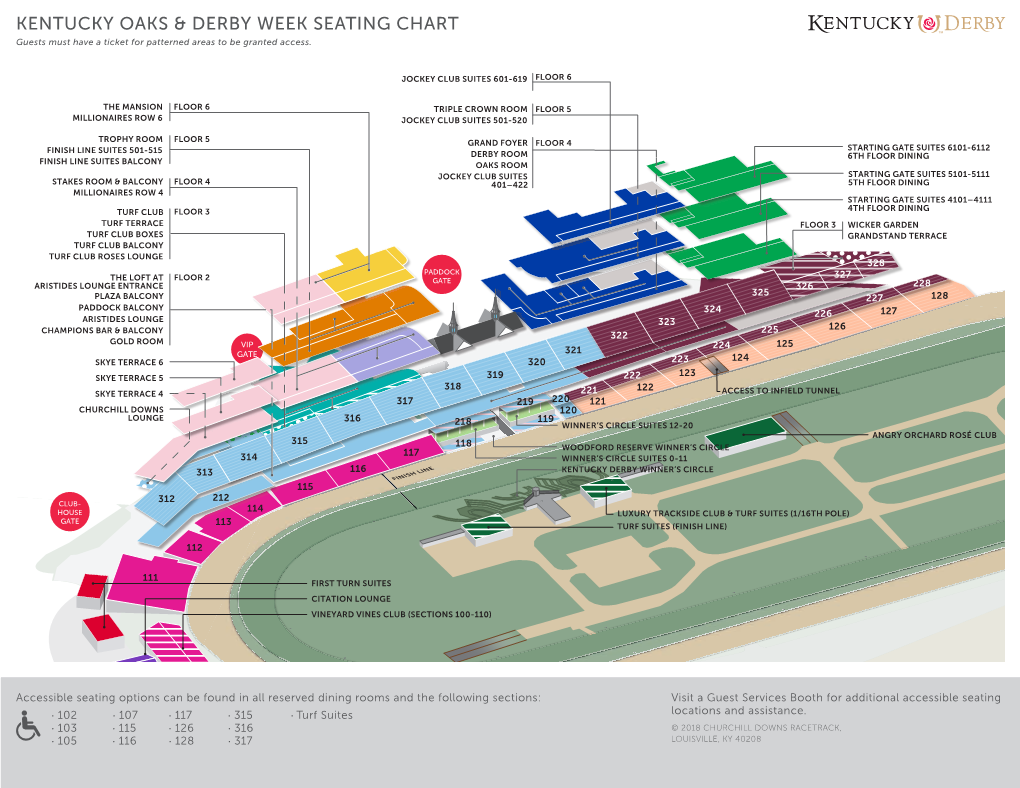 Kentucky Oaks & Derby Week Seating Chart