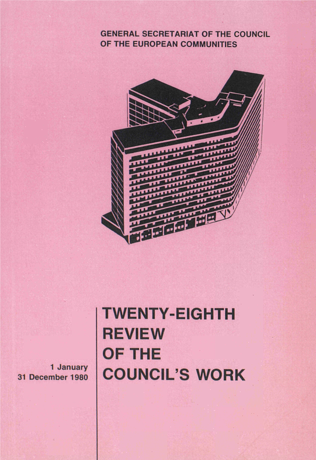 Twenty-Eighth Review of the Council's Work 1 January - 31 December 1980