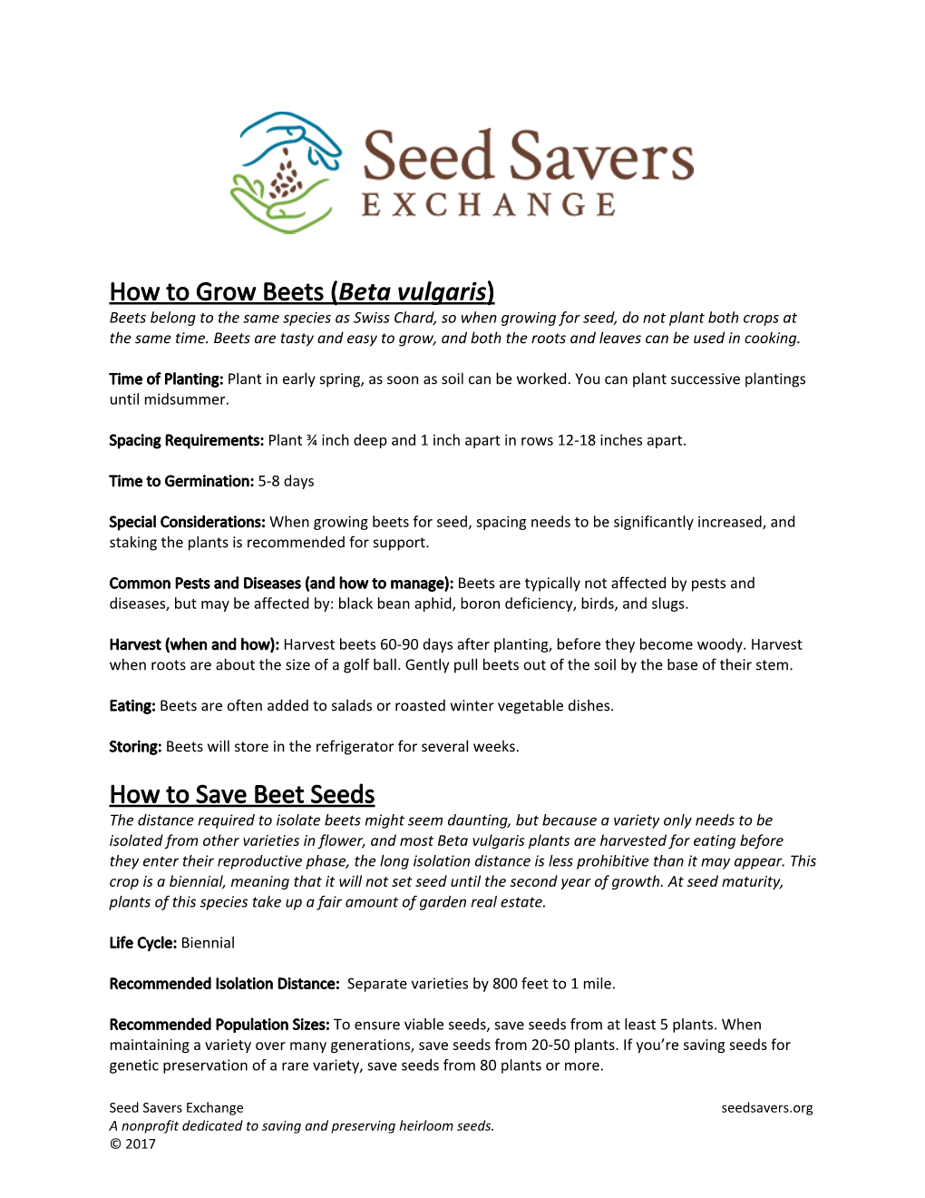 How to Grow Beets (​Beta Vulgaris​) How to Save Beet Seeds