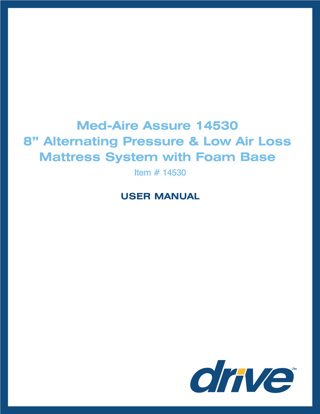 Med-Aire Assure 14530 8” Alternating Pressure & Low Air Loss Mattress