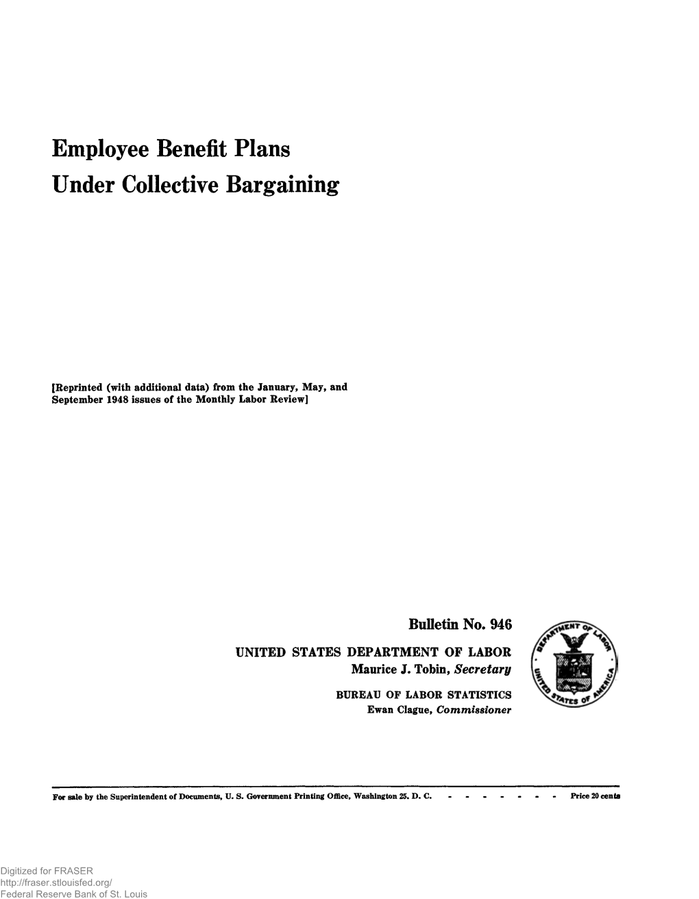 Employee Benefit Plans Under Collective Bargaining