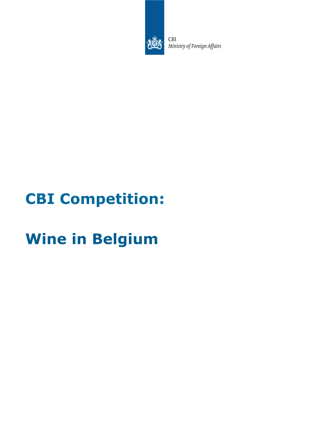 Competition on the Belgian Wine Market