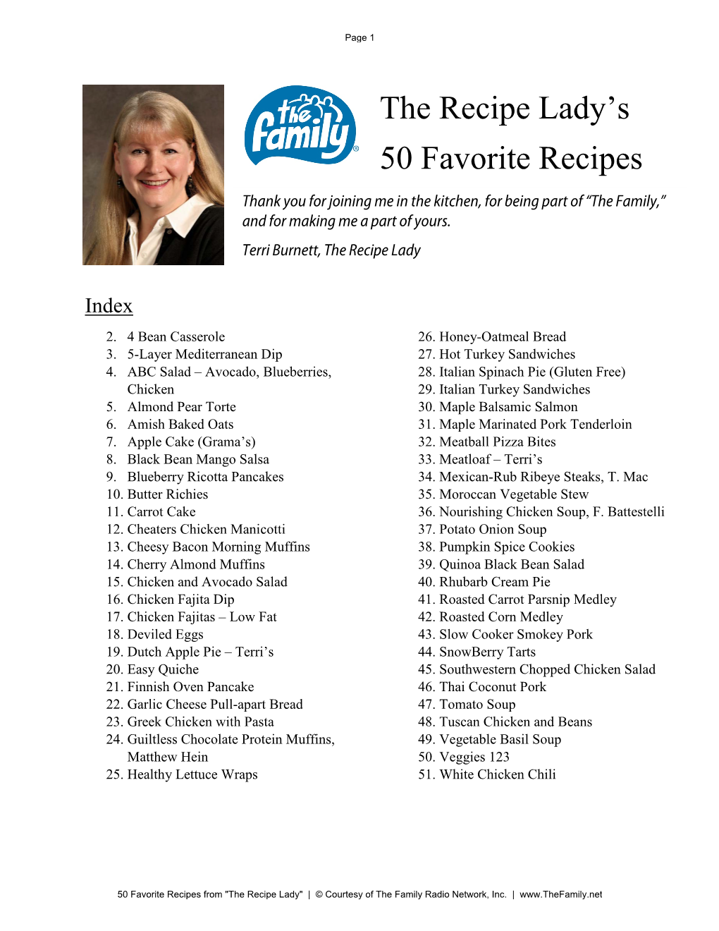 The Recipe Lady's 50 Favorite Recipes