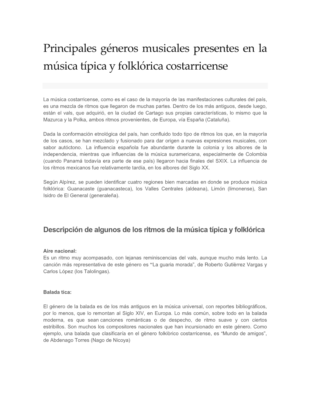 Géneros Musicales De La Música Típica Y Folklórica Costarricense.Pdf