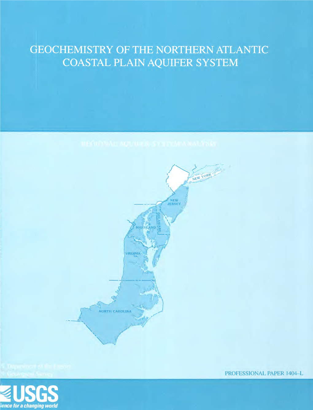 QEOCHEMISTRY of the NORTHERN ATLANTIC J COASTAL PLAIN AQUIFER SYSTEM