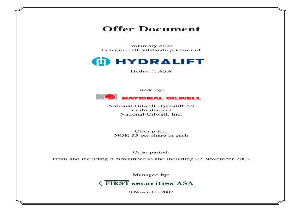 Offer Document P.O