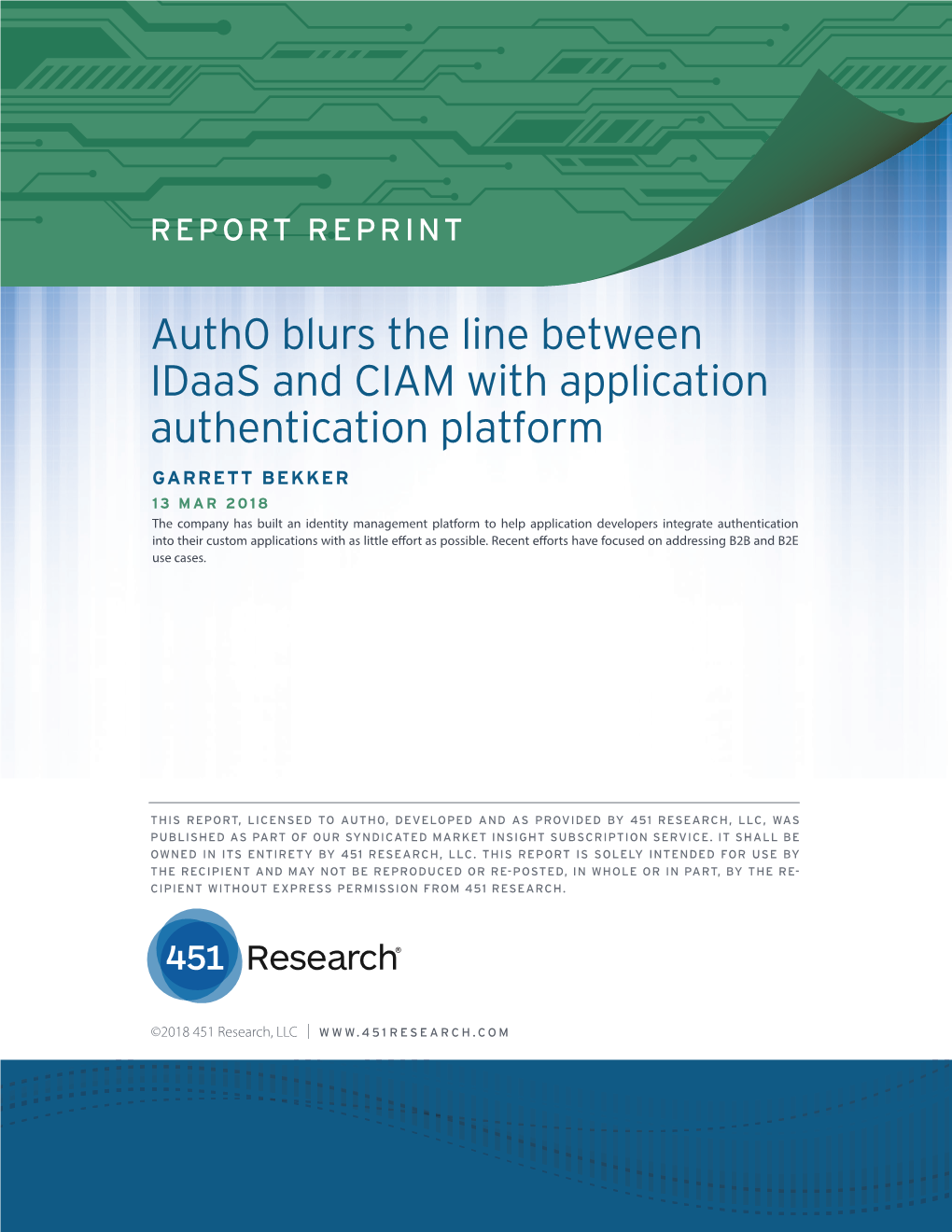 Auth0 Blurs the Line Between Idaas and CIAM with Application