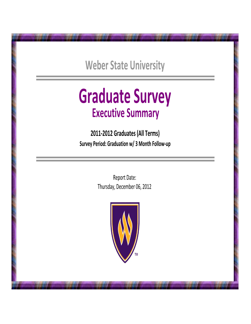 WSU Graduate Survey