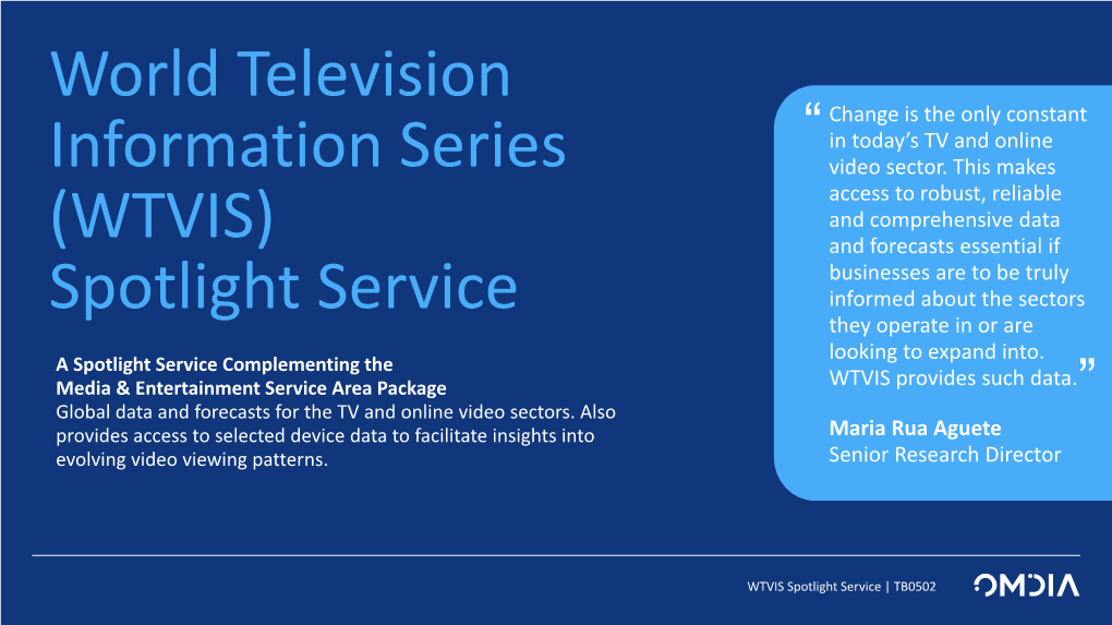 World Television Information Series (WTVIS)