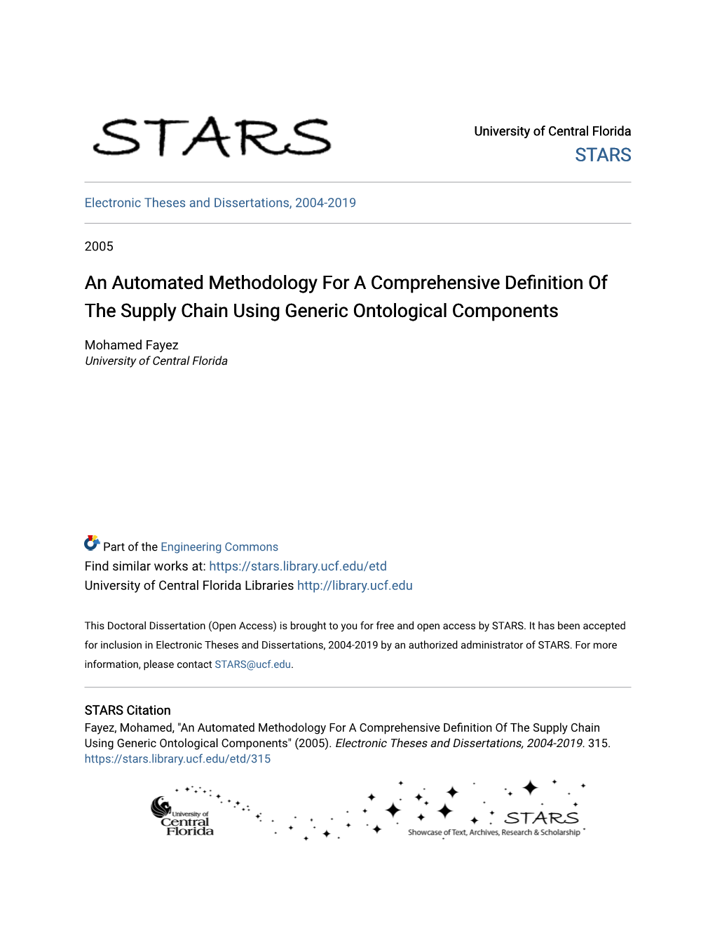 An Automated Methodology for a Comprehensive Definition of the Supply Chain Using Generic Ontological Components