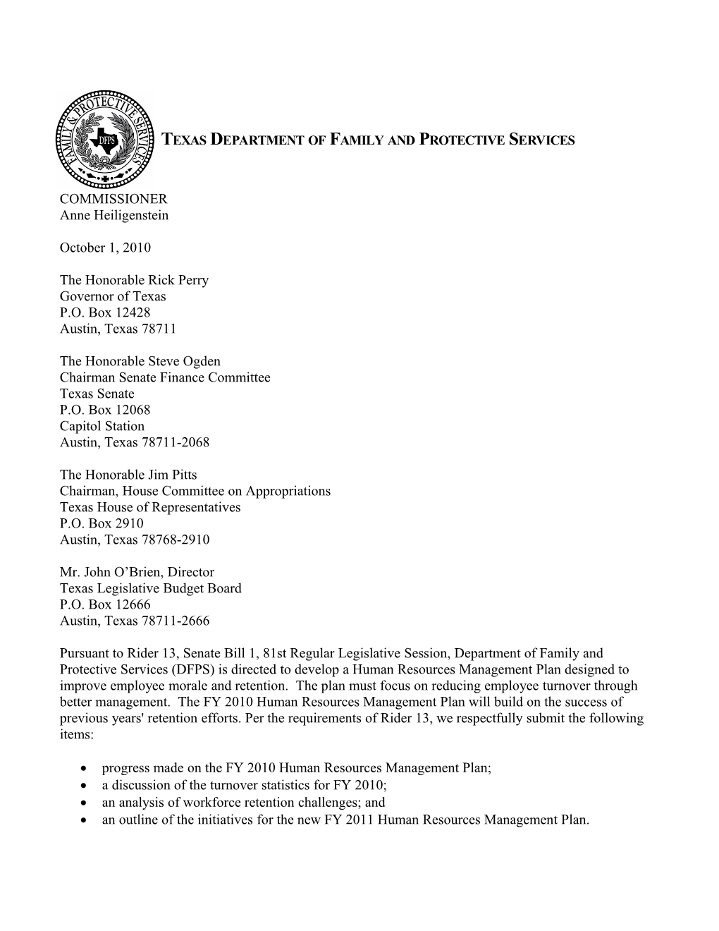 FY 2008 HR Management Plan