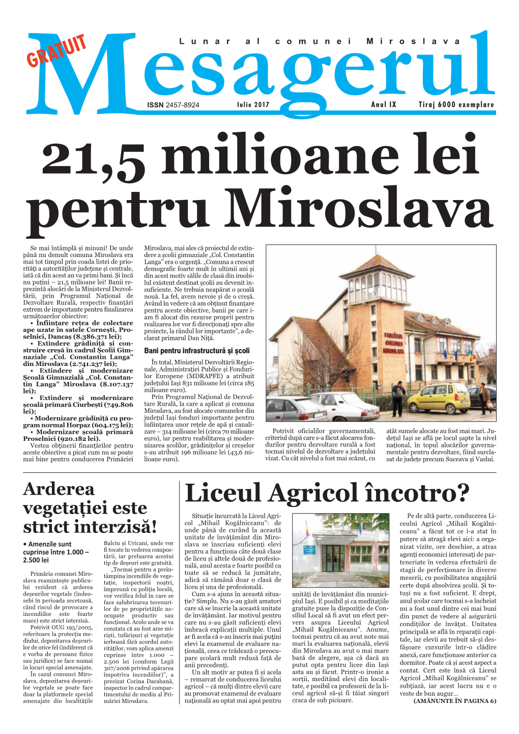 Liceul Agricol Încotro?