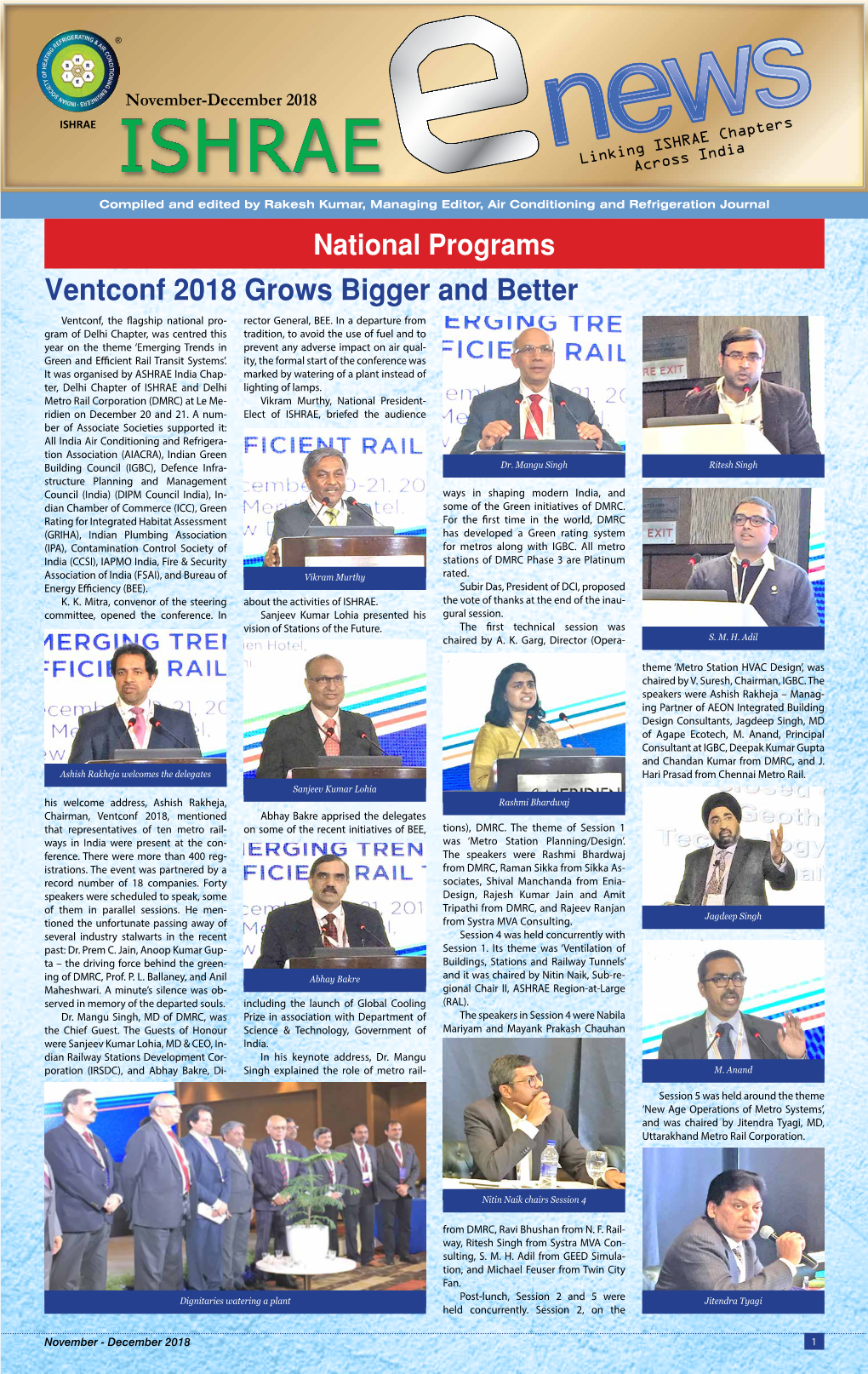 Ventconf 2018 Grows Bigger and Better Ventconf, the Flagship National Pro- Rector General, BEE