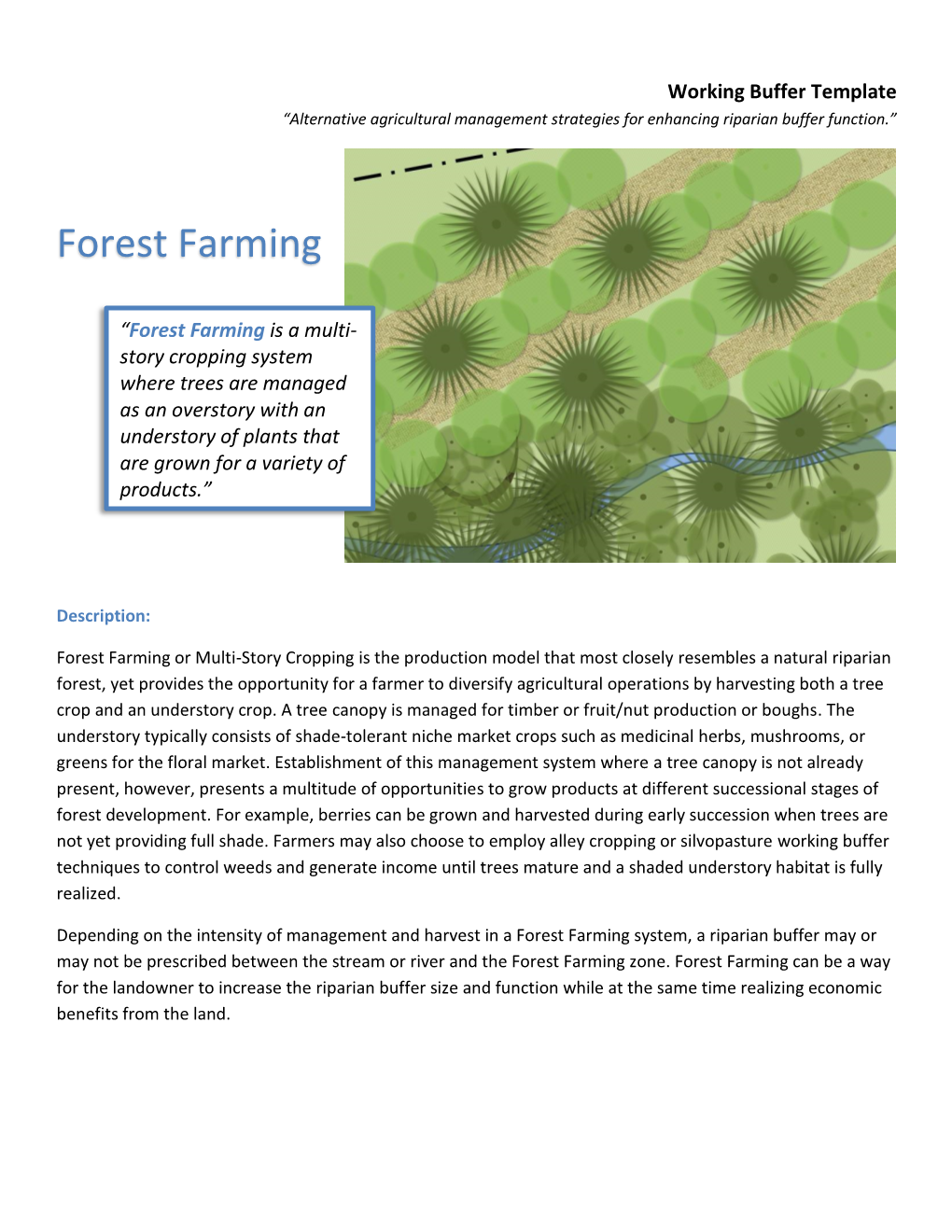 Forest Farming