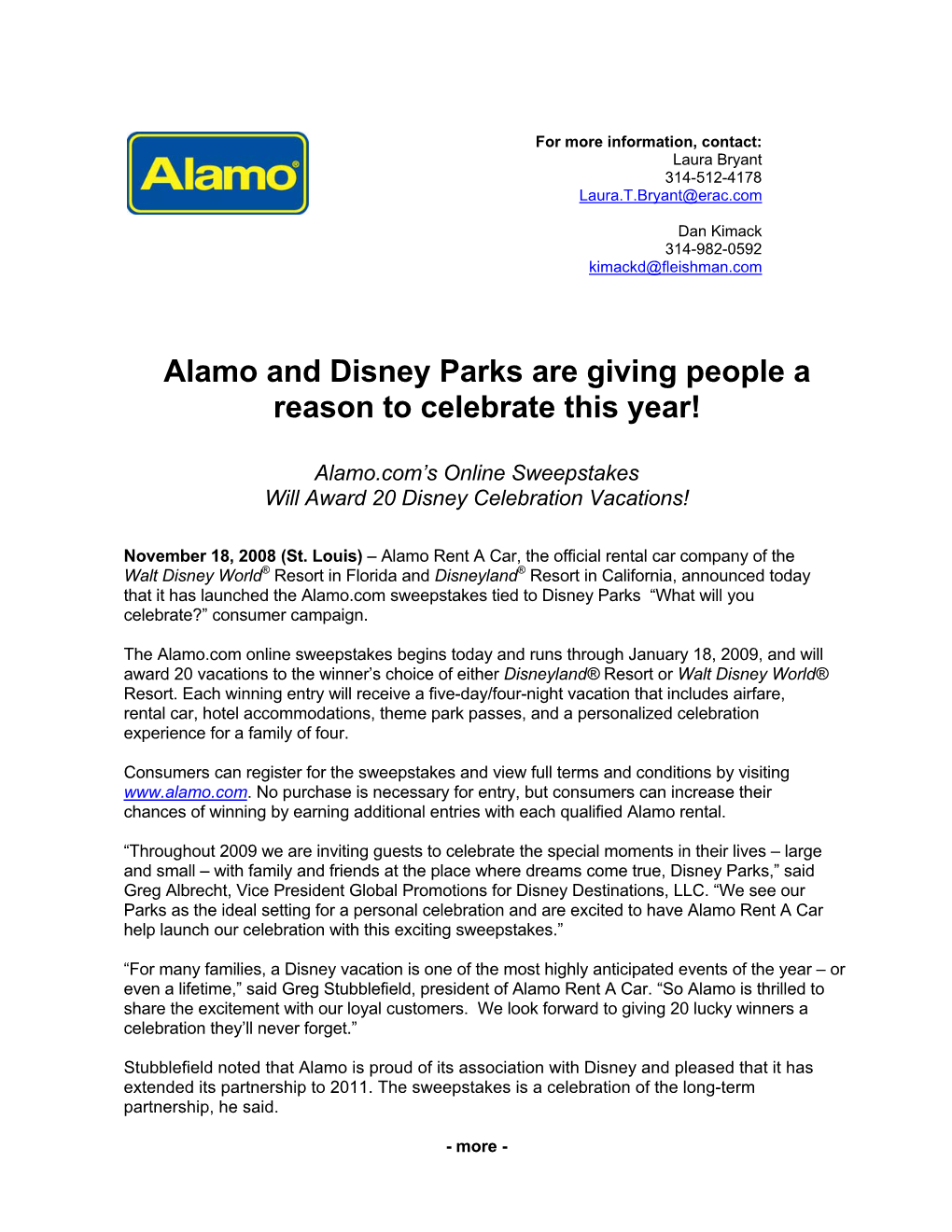 Alamo and Disney Parks Are Giving People a Reason to Celebrate This Year!