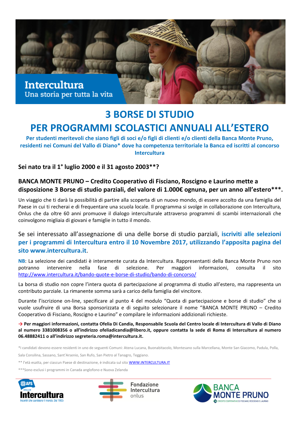 3 Borse Di Studio Per Programmi Scolastici