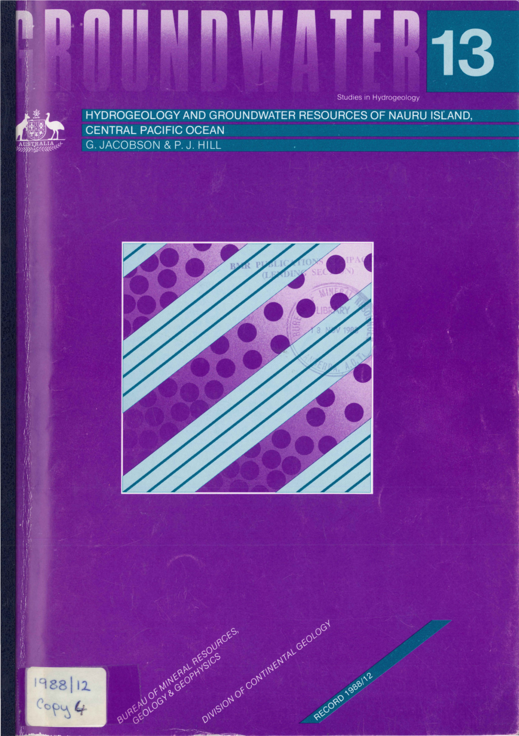 Hydogeology and Groundwater Resources of Nauru Island, Central