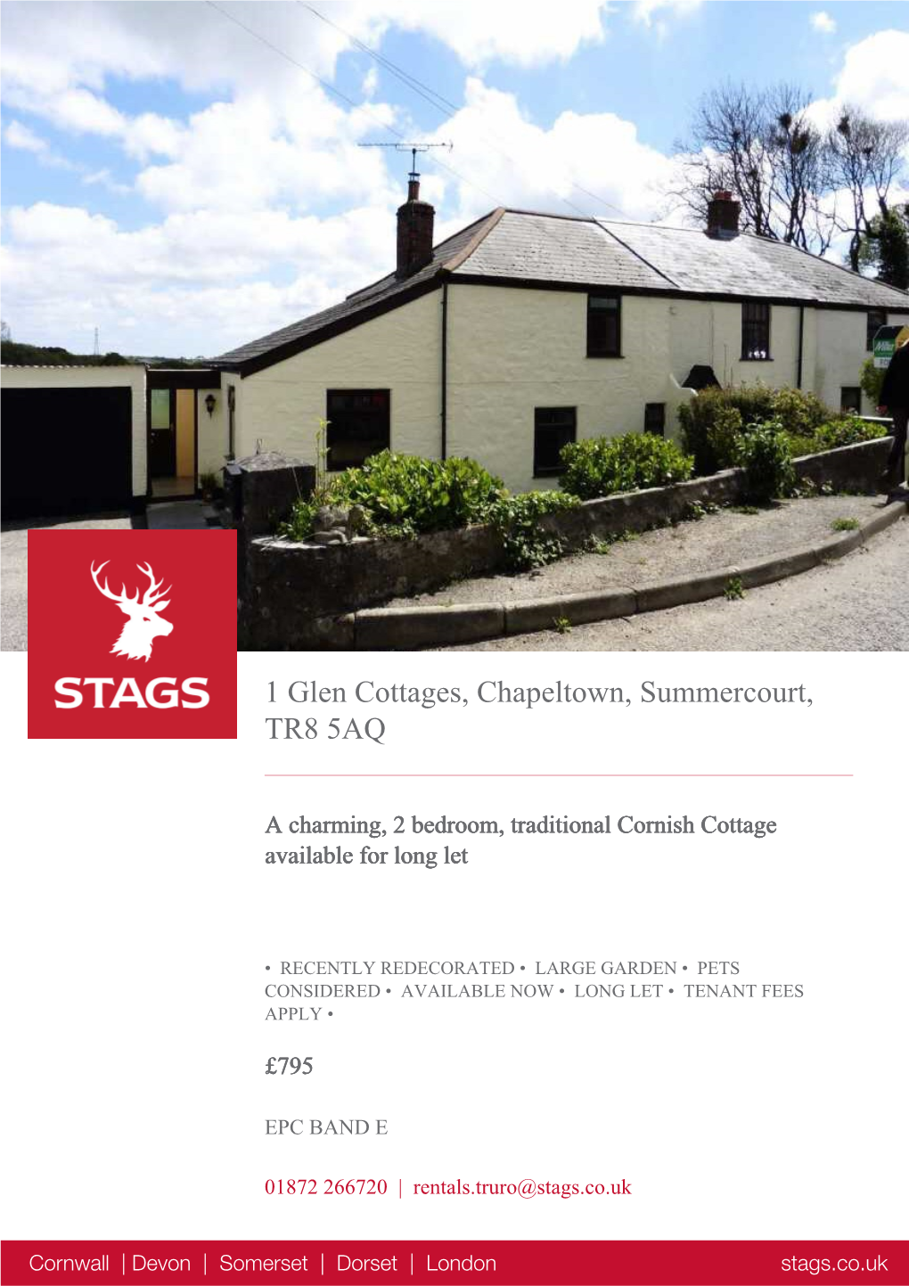 1 Glen Cottages, Chapeltown, Summercourt, TR8 5AQ