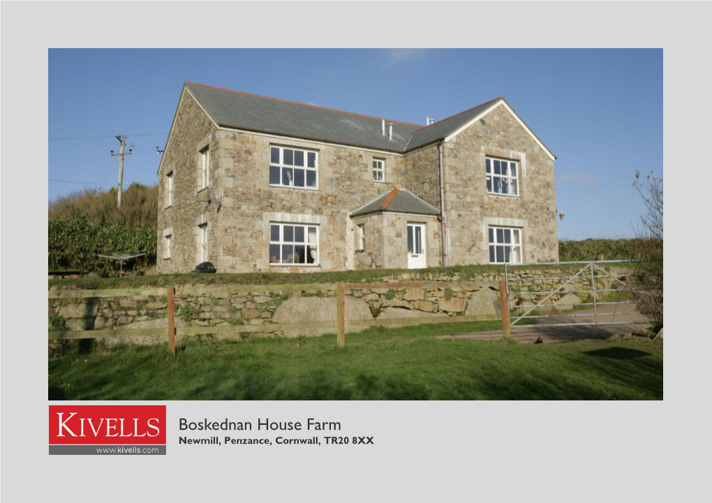 Boskednan House Farm Newmill, Penzance, Cornwall, TR20 8XX