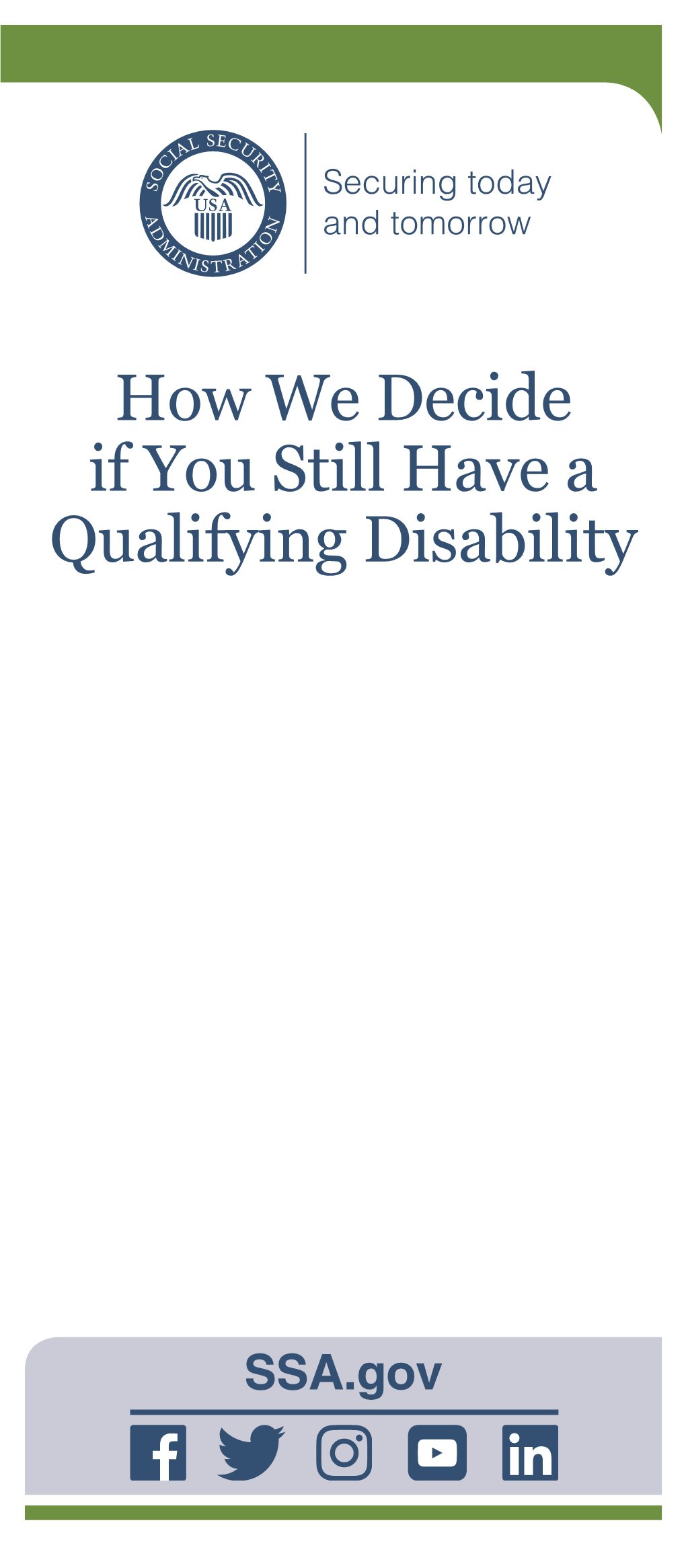 How We Decide If You Still Have a Qualifying Disability