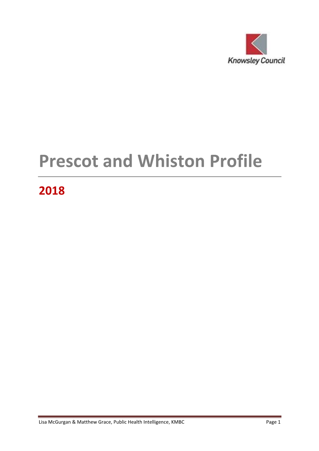 Prescot and Whiston Profile