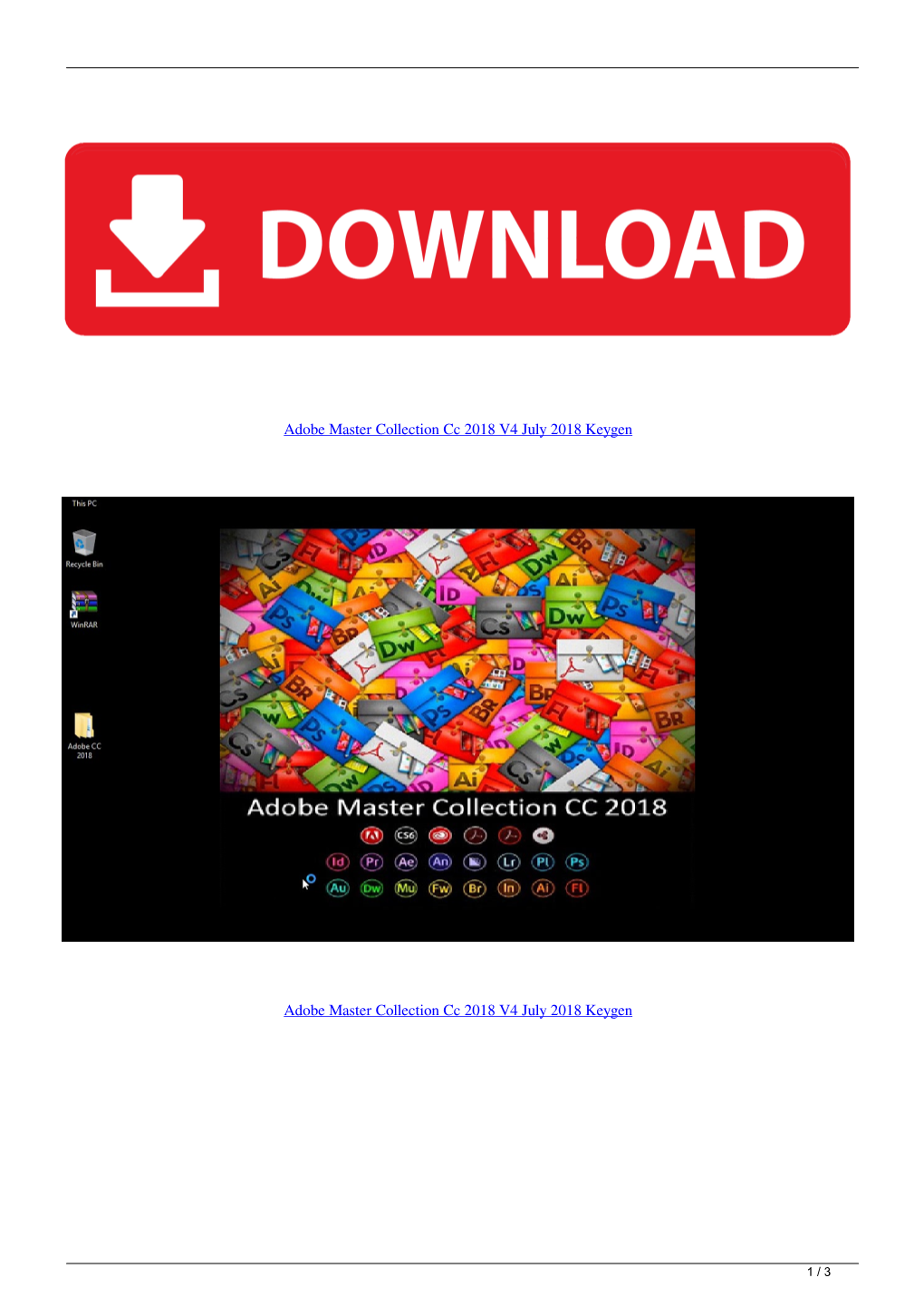 Adobe Master Collection Cc 2018 V4 July 2018 Keygen
