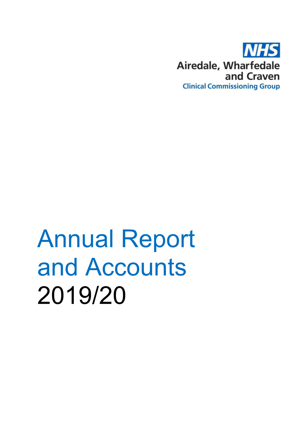 Annual Report and Accounts 2019/20