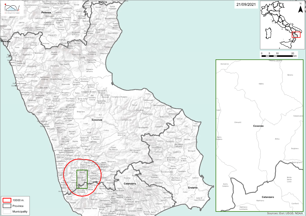 Sources: Esri, USGS, NOAA 10000 M. Province Municipality