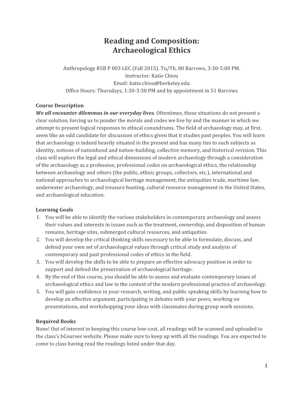 Archaeological Ethics