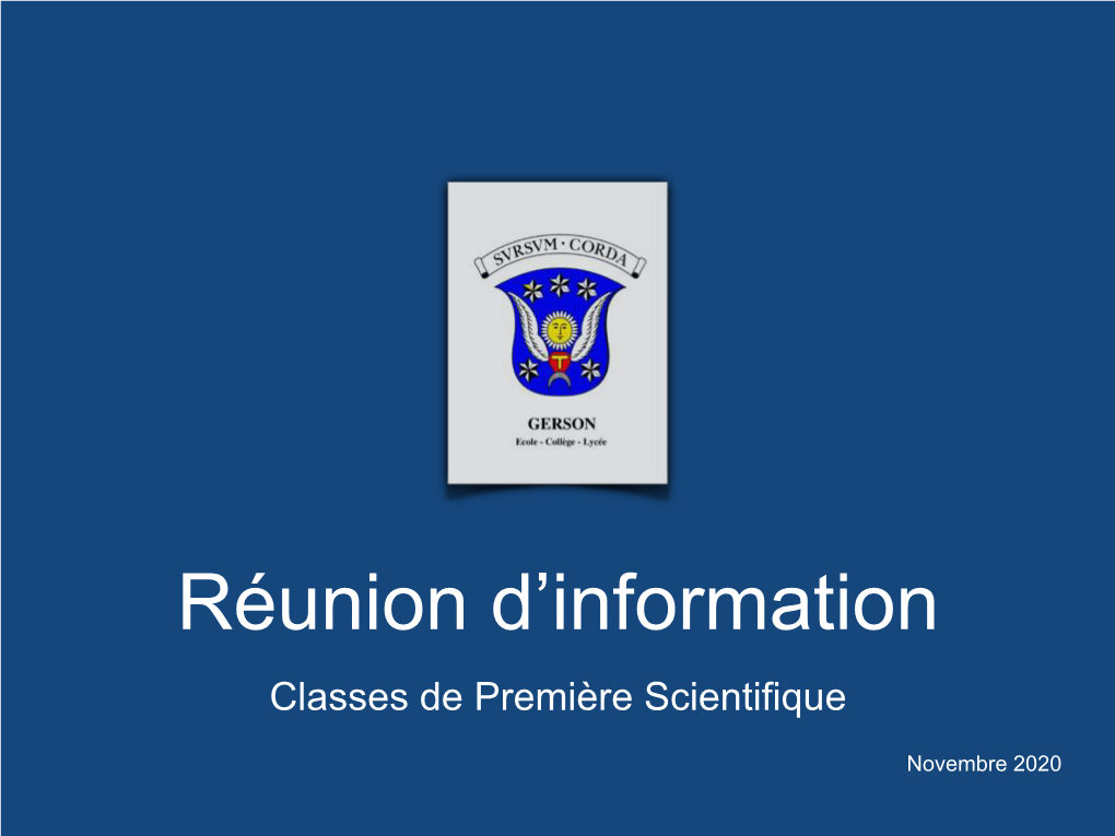 Réunion D'information