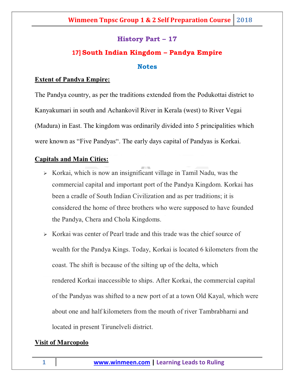 Pandya Empire