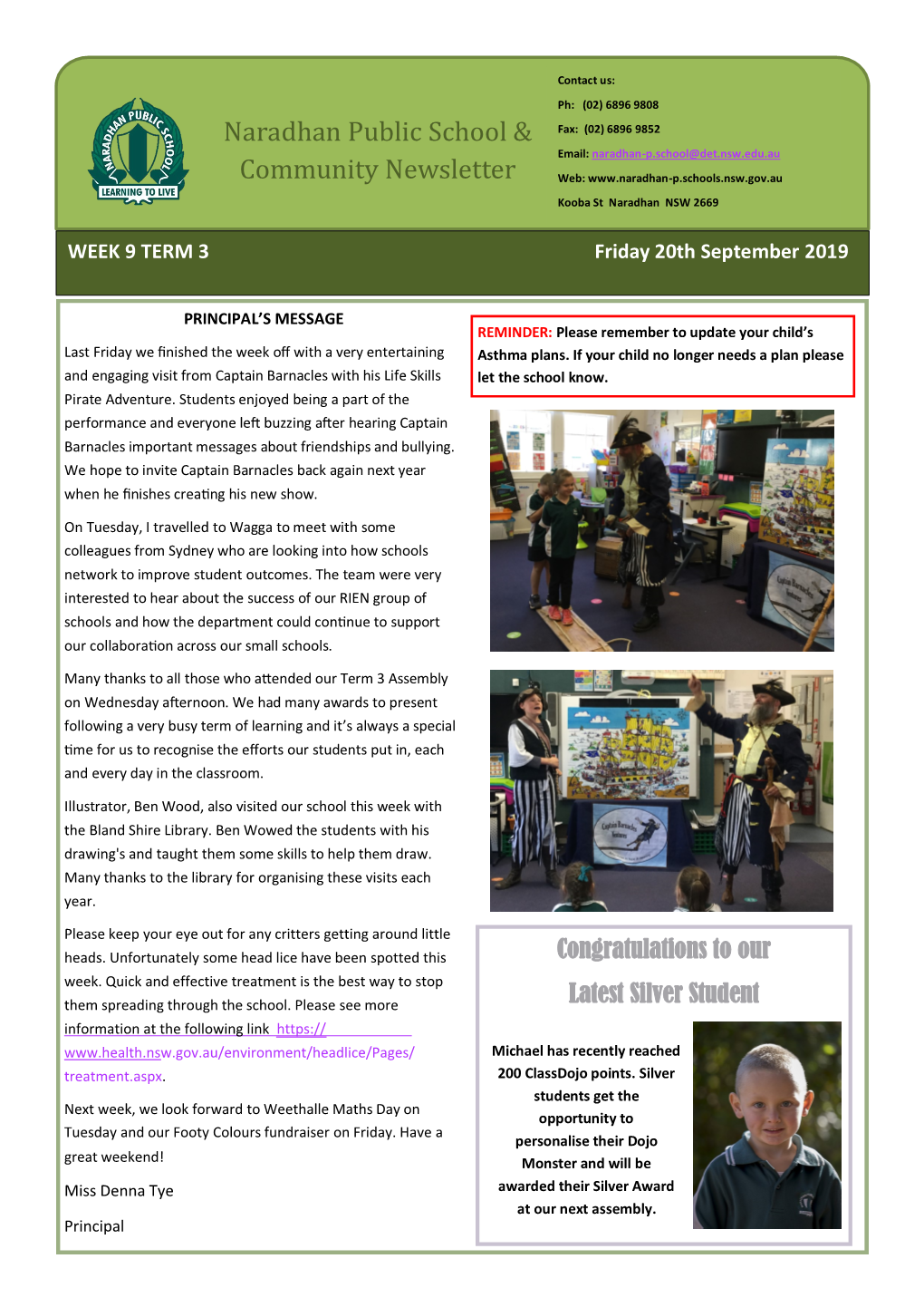 Naradhan Public School & Community Newsletter