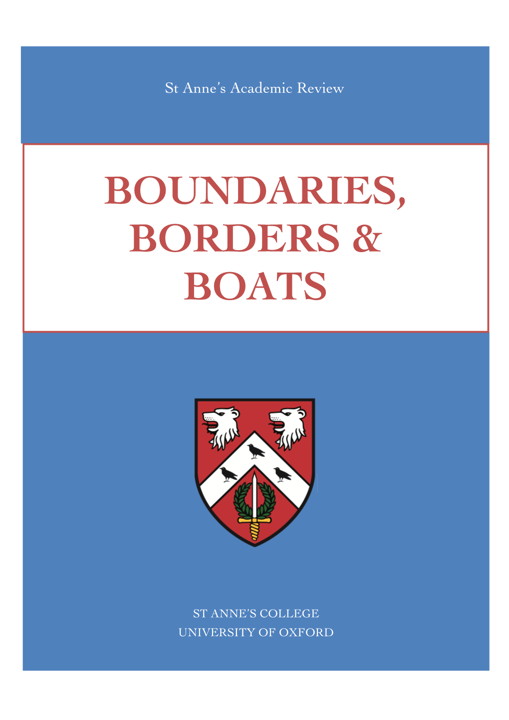 Boundaries, Borders & Boats