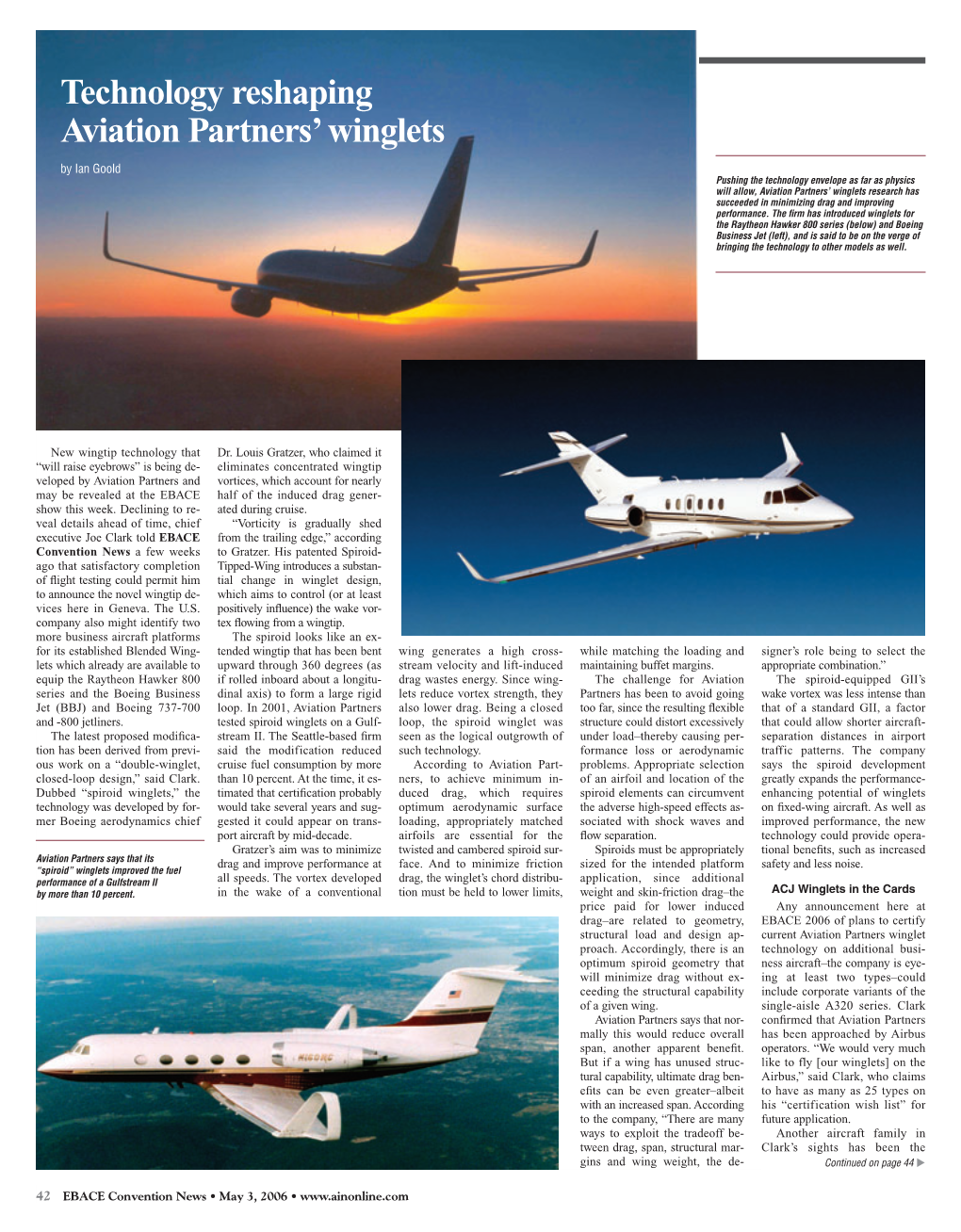 Technology Reshaping Aviation Partners' Winglets