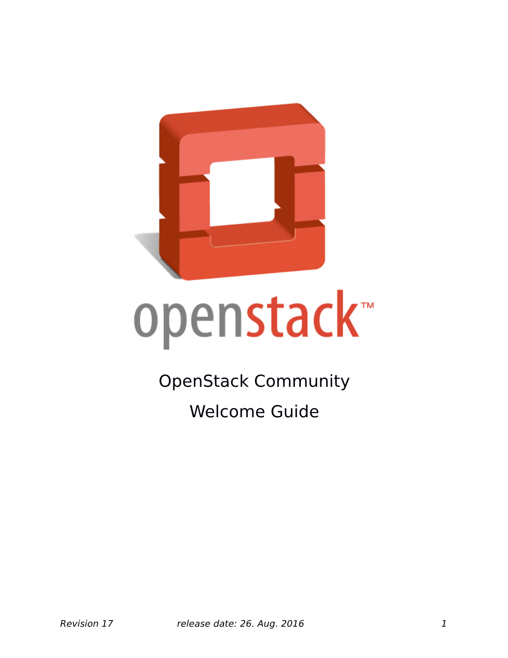 Openstack Community Welcome Guide