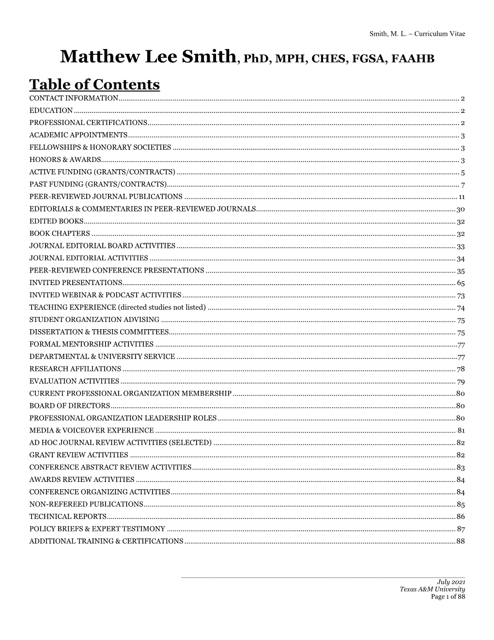 Table of Contents CONTACT INFORMATION