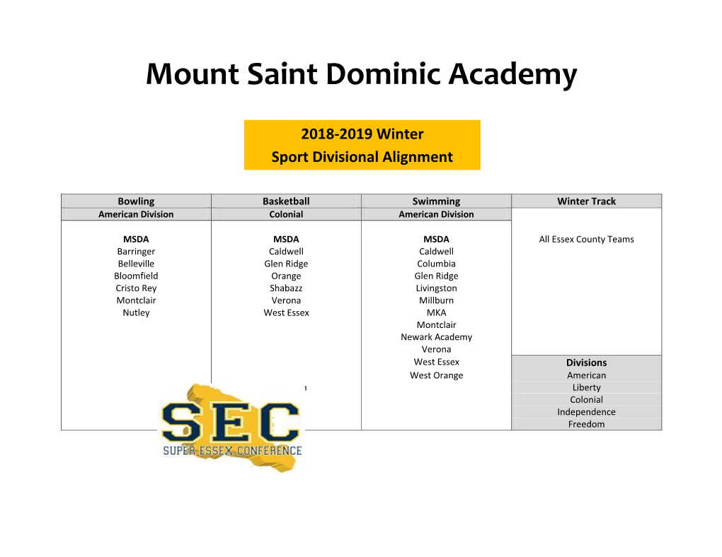 Mount Saint Dominic Academy