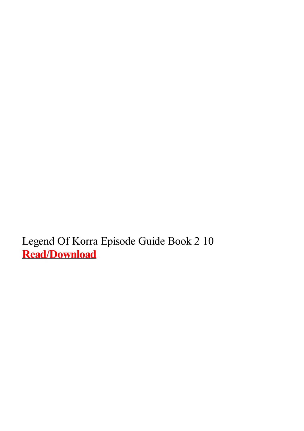 Legend of Korra Episode Guide Book 2 10