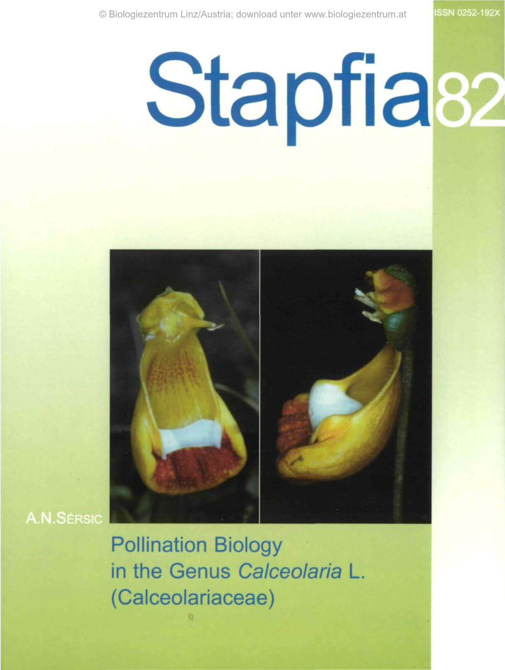 Pollination Biology in the Genus Calceolaria L (Calceolariaceae)