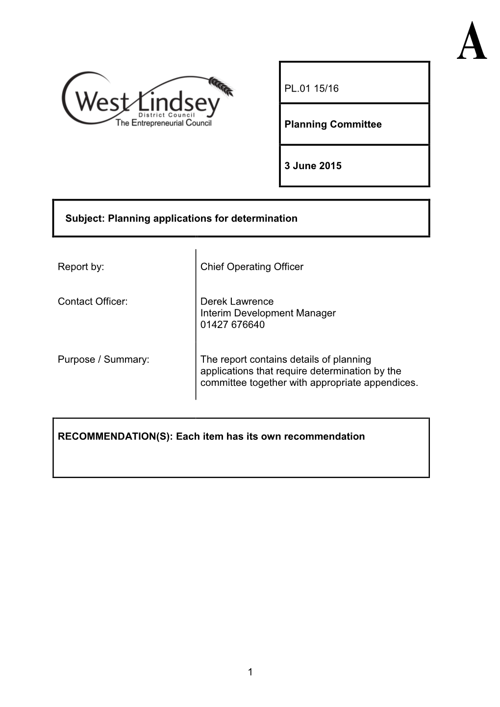 Paper a Planning Applications