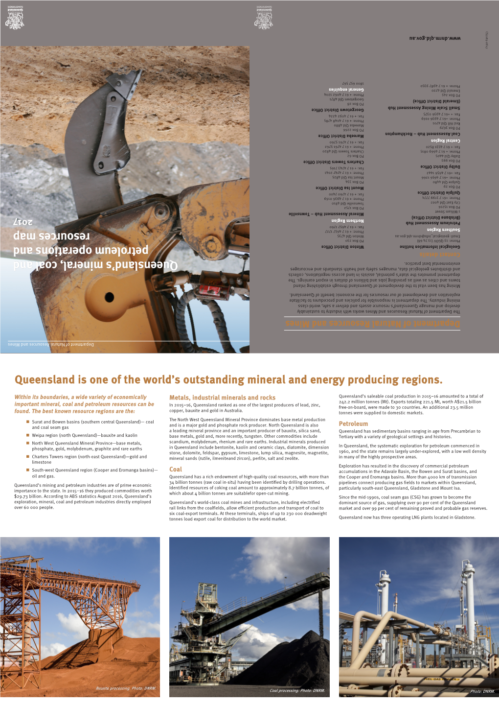 Queensland's Mineral, Coal and Petroleum Operations and Resources