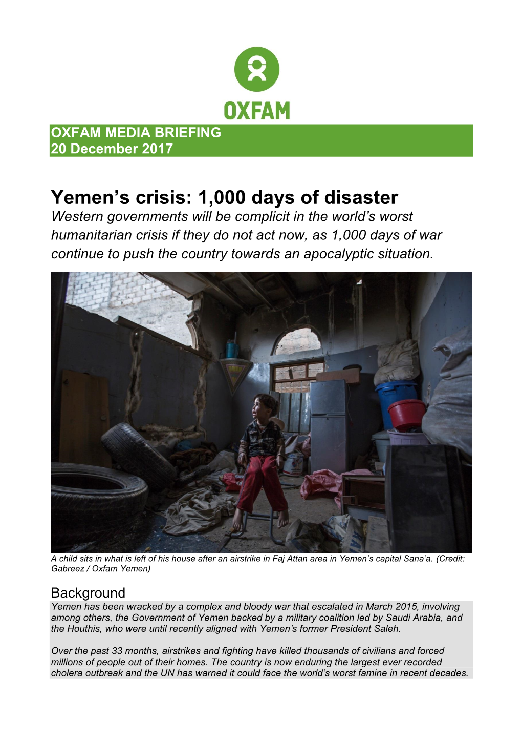 Yemen's Crisis: 1000 Days of Disaster