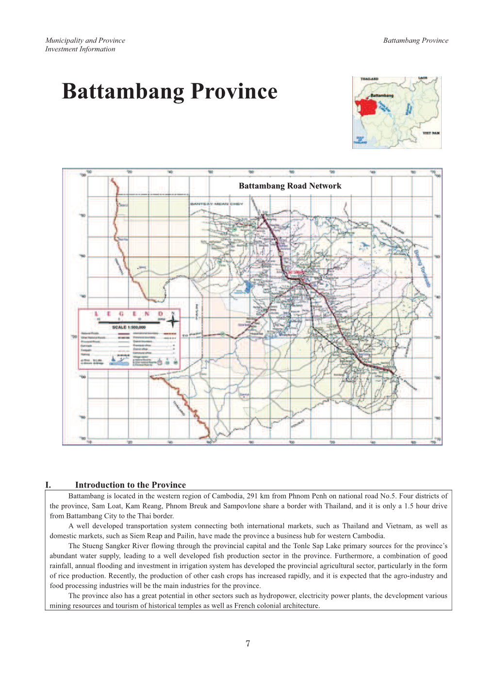 Battambang Province Investment Information