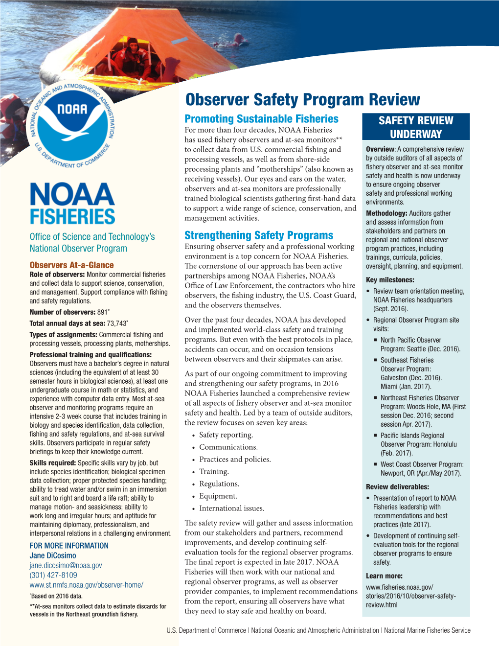 Observer Safety Program Review