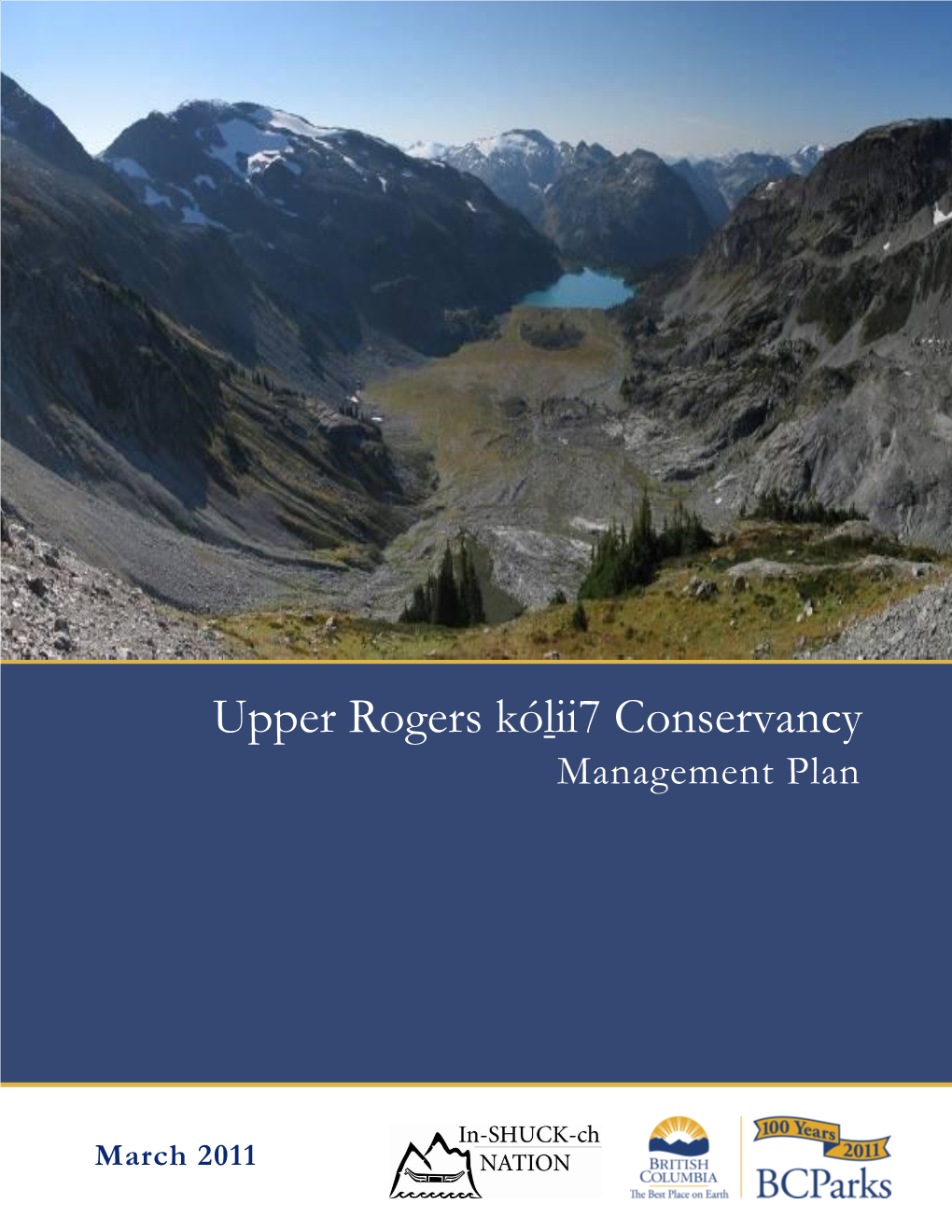 Upper Rogers Kólii7 Conservancy Management Plan