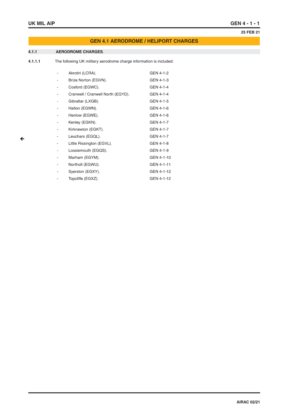 Uk Mil Aip Gen 4 - 1 - 1