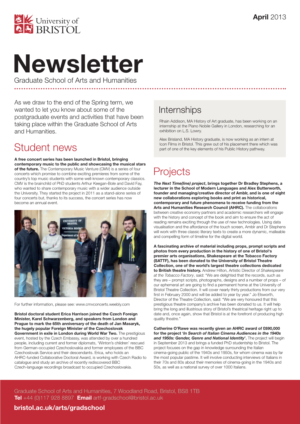 Newsletter GSAH