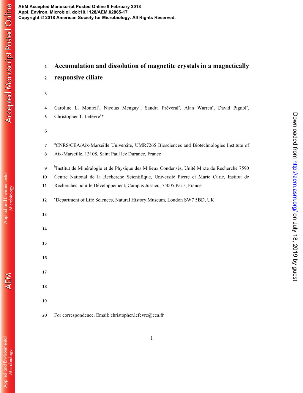 Responsive Ciliate